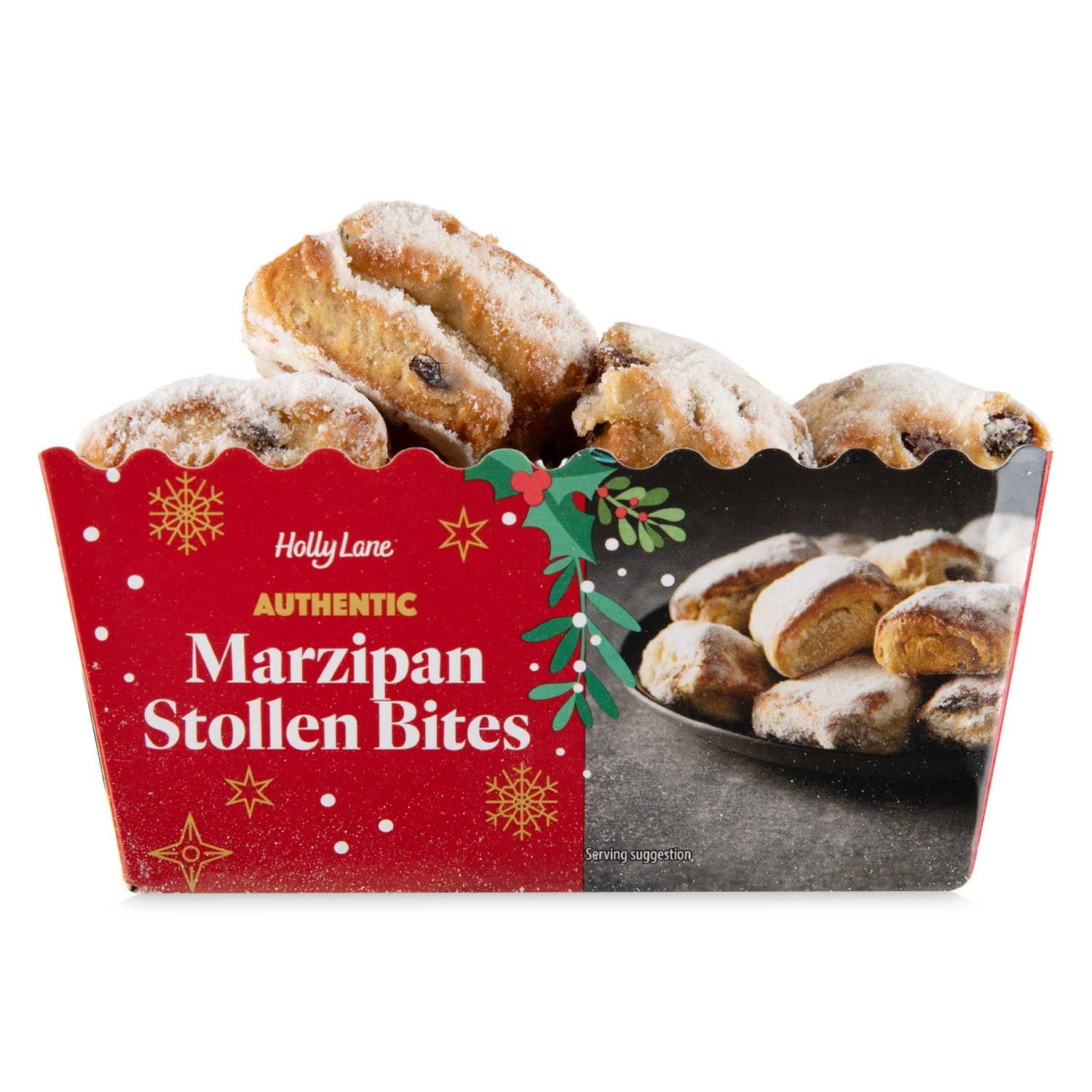 Authentic Marzipan Stollen Bites 350g Holly Lane